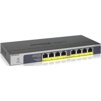 Коммутатор NETGEAR GS108PP 8xGE PoE, 123Вт, Неуправляемый