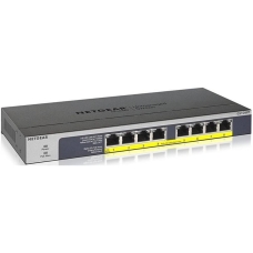 Комутатор NETGEAR GS108PP 8xGE PoE, 123Вт, Некерований