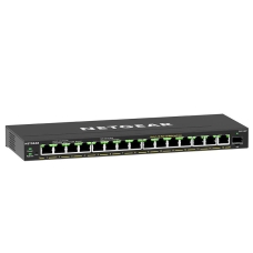 Комутатор NETGEAR GS316EP 15xGE PoE, 1xSFP, 180Вт, WebSmart