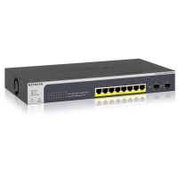 Комутатор NETGEAR GS510TPP 8xGE PoE, 2xSFP, 190Вт, Керований L2