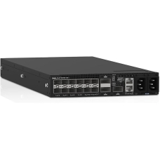 Комутатор Dell Switch S4112F, 12 x 10GbE SFP+, 3 x 100GbE QSFP28, IO to FAN, 2 x AC PSU, 8x SFP+ 10GbE SR, 4x SFP 1000BASE-T, cable QSFP28 0.5m, 8x cable OM4 LC
