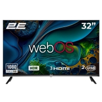 Телевізор 32" 2E LED FHD 60Hz Smart WebOS Black