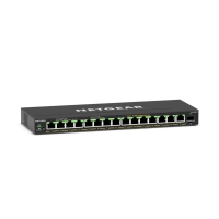 Комутатор NETGEAR GS316EPP 15xGE PoE, 1xSFP, 231Вт, WebSmart