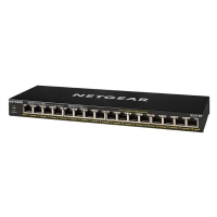 Коммутатор NETGEAR GS316P 16xGE PoE, 115Вт, Неуправляемый