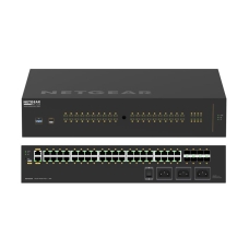 Комутатор NETGEAR M4250-40G8XF-PoE++ (GSM4248UX), 40x1GE Ultra90 PoE++ (2880Вт), 8xSFP+, AV Line керований L2