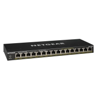 NETGEAR GS316PP 16xGE PoE Switch, 183W, Unmanaged
