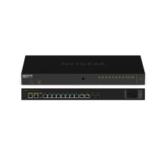 Комутатор NETGEAR M4250-10G2XF-PoE+ (GSM4212PX) 8x1GE PoE+(240Вт), 2x1GE, 2xSFP, AV Line керований L2