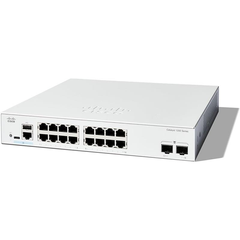 Комутатор Cisco Catalyst 1200 16xGE, PoE, 2x1G SFP