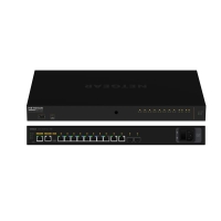 Комутатор NETGEAR M4250-10G2XF-PoE++ (GSM4212UX) 8x1GE Ultra90 PoE++ (720Вт), 2x1GE, 2xSFP, AV Line керований L2