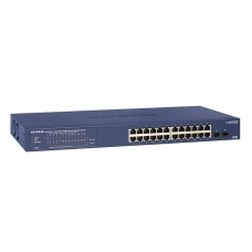 Комутатор NETGEAR GS724TPv2 24x1GE PoE+(190Вт), 2xSFP, керований L2