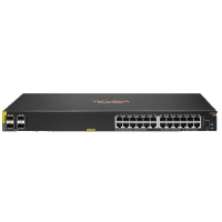 HPE Aruba 6100 Switch, 24xGE, 4xSFP+ ports, PoE Class 4 370W, LT Warranty