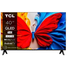 Телевізор 40" TCL QLED FHD 60Hz Smart Android TV Black