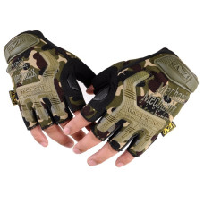 Рукавиці тактичні безпалі Mechanix M-Pact Gloves Woodland, Вудленд