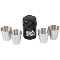 Skif Outdoor Quadroset Shot Glass Set, 4 pcs, Silver