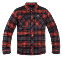 Shirt Helikon Winter Warden Long Sleeve - late Crimson Plaid, Red