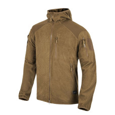 Кофта флисовая Helikon-Tex Alpha Hoodie Jacket Grid Fleece Coyote, Coyote