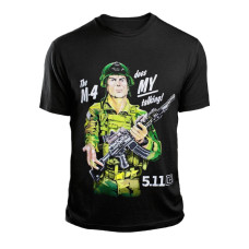 Футболка з принтом 5.11 М-4 Чорна, Black