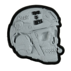 M-Tac нашивка War is Hell 3D PVC Grey