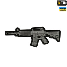 M-TAC НАШИВКА M4A1 3D PVC GREY, Серый