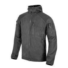 Кофта флісова Helikon-Tex Alpha Hoodie Jacket Grid Fleece, Black,