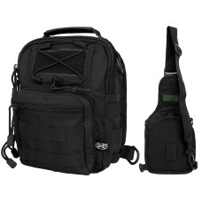 Рюкзак однолямочный MFH Shoulder Bag Black