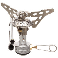 Folding Gas Canister Stove MFH Silver, Silver