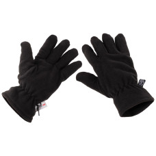Рукавиці флісові MFH Fleece Thinsulate Чорні, Black