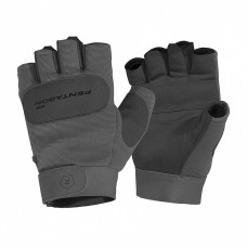Рукавиці тактичні безпалі Pentagon Duty Mechanic 1/2 Gloves Wolf Grey, Wolf Grey