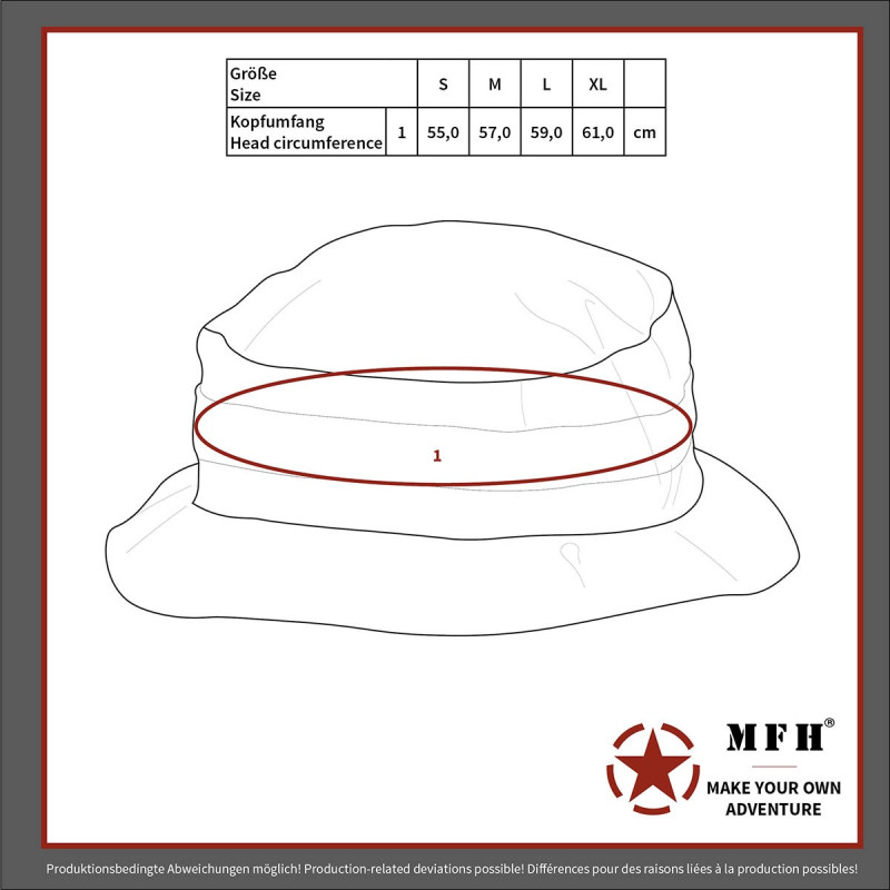 MFH GB Bush Rip-top Hat - Operation-Camo, Multicam