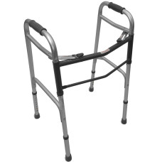 Folding Walker with Two Buttons, Aluminum Doctor Life 12850