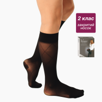Compression Medical Stockings Class 2 (Black) Long Fantaisie