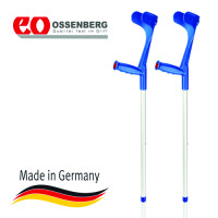 Ossenberg Klassiker 230 DK Bl Extra Strong Forearm Crutch, Hard Grip, Blue