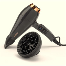 Фен Babyliss Air Pro, 2200Вт, 2 режими, дифузор, іоніз-я, хол. обдув, чорний