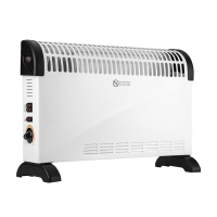 Neo Tools Convector Heater, 25m2, 2000W, Mechanical Control, with Thermostat, Open Heating Element, White