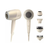 Philips 9000 Series SenseIQ Hair Dryer, 1800W, 3 Modes, Diffuser, Ionization, Cool Shot, Turbo, Gold