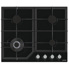 Варочная поверхность Gorenje GTW641KB газовая на стекле, 60см, чугун, черный