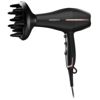 Hair Dryer Ardesto HD-Y220PRO, 1850-2200W, 2 Speeds, 3 Temp. Modes, Diffuser, Black+Gold