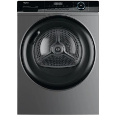 Сушильна машина Haier тепловий насос, 9кг, A+++, 59,5см, дисплей, пара, cріблястий