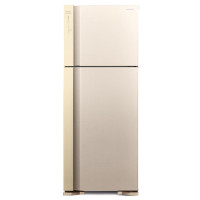 Hitachi top-freezer refrigerator, 184x72x74, fridge-345L, freezer-105L, 2-door, A++, NF, inv., zero zone, beige