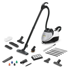 Паропылесос Karcher SV 7, 2200Вт, влажная уборка, вода -0.45л, HEPA, обработка паром, бело-черный