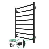 ARDESTO Classik-TR K Electric Towel Warmer, 770x530x80mm, Timer-Regulator, Steel, Matte Black