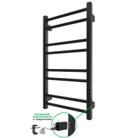 ARDESTO Electric Towel Warmer Square-TR K, 770x430x80mm, Timer-Regulator, Steel, Matte Black