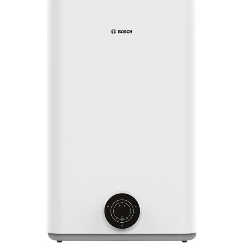 Electric water heater BOSCH flat slim Tronic 3500, 50L, 1.5kW, un. mount, electr. control, B, white