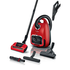 Пилосос Bosch мішковий, 700Вт, 4л, НЕРА13, турбощітка, червоний
