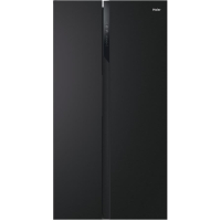 Haier SBS Refrigerator, 177.5x91x64.7, Fridge-337L, Freezer-177L, 2-door, A++, NF, Inv., Display, Black