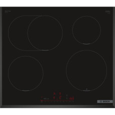 Варочная поверхность Bosch индукционная, 60см, расширенная зона, сенсор жарки PerfectFry Plus, Home Connect, черный