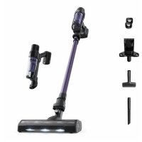 Rowenta X-Pert 7.60 Allergy Cordless Vacuum Cleaner, 140W, 0.44L dust container, up to 45min runtime, 99.9% HEF system, LED light, charging base, purple