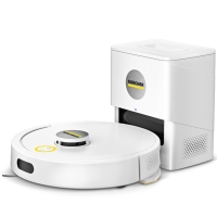 Robot vacuum cleaner Karcher RVC 3 Comfort, h=0.97cm, wet cleaning, dust container 0.24L, water 0.28L, autonomous operation up to 130min, Bluetooth charging station, white
