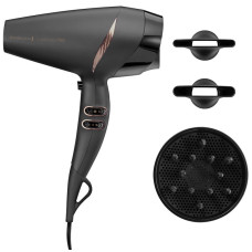 Фен Remington Supercare PRO 2200 AC motor, 2200Вт, 3 режими, дифузор, іоніз-я, хол. обдув, чорний