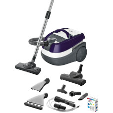 Пилосос Bosch миючий, 1700Вт, 2.5л, вода -5л, НЕРА10, турбощітка, білий
